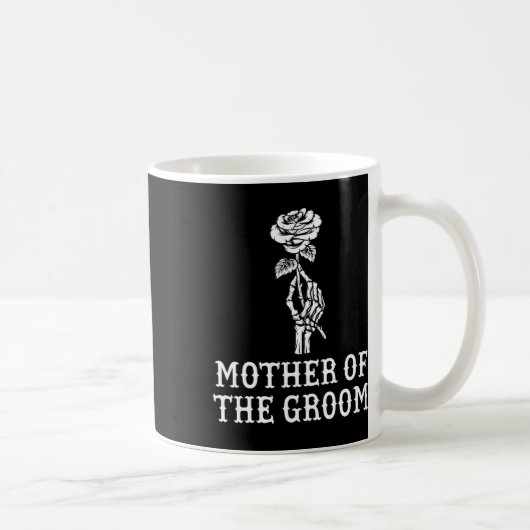 Mutter des Groom Skeleton Gothic Bachelor Weddi Kaffeetasse (Rechts)
