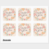 Mutter des Groom Watercolor Weddin Sticker Siegels (Blatt)