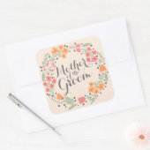 Mutter des Groom Watercolor Weddin Sticker Siegels (Umschlag)