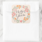 Mutter des Groom Watercolor Weddin Sticker Siegels (Tasche)