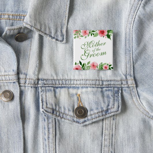 Mutter des Groom Wedding Button Button (Beispiel)