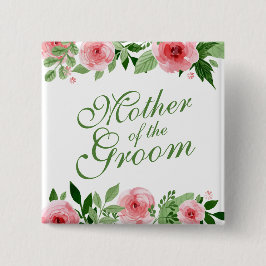 Mutter des Groom Wedding Button Button