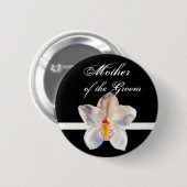 Mutter des Groom Wedding ID Abzeichens Button (Vorne & Hinten)