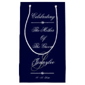 "Mutter des Grooms" der Navy Kleine Geschenktüte (Vorderseite)