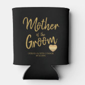 Mutter des Grooms in Gold-Script Dosenkühler (Rückseite)