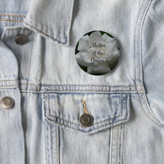 Mutter des Grooms, Weiße Rose Button (Beispiel)