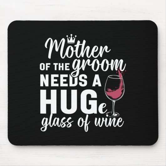 Mutter des Gutes braucht ein riesiges Glas Wein Ba Mousepad (Vorne)