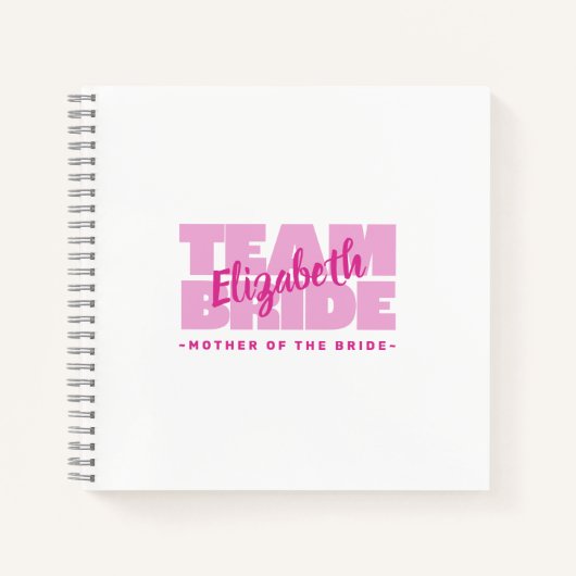 Mutter des Hochzeitsmannes, die den Namen Retro Ro Notizblock (Vorderseite)
