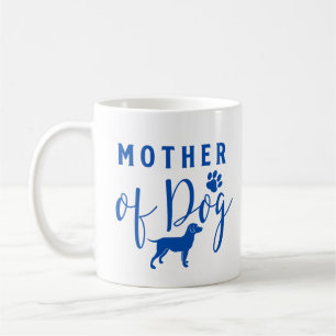Mutter des Hundes, Mama Blue Design des Hundes Kaffeetasse