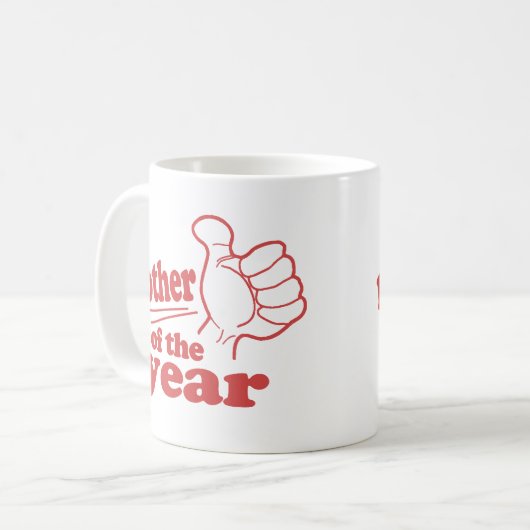 Mutter des Jahres Kaffeetasse (Vorderseite Links)