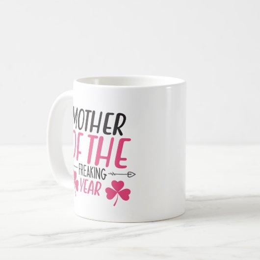 Mutter des Jahres Kaffeetasse (Vorderseite Links)