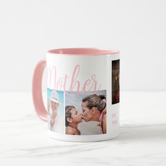 Mutter des Jahres Muttertag FotoCollage Tasse (Vorderseite Links)