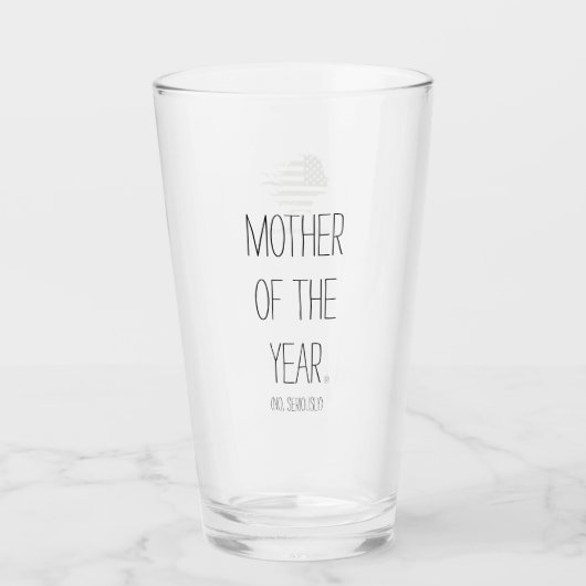 Mutter des Jahres® (Nein, Ernsthaft) Glas (Vorderseite)