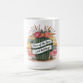 Mutter des Jahres (nur ein Scherz) Kaffeetasse (Mittel)