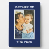 Mutter des Jahres Personalisierte Mama des benutze Fotoplatte (Vorderseite)