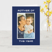 Mutter des Jahres Personalisierte Mama des benutze Karte (Gelbe Blume)