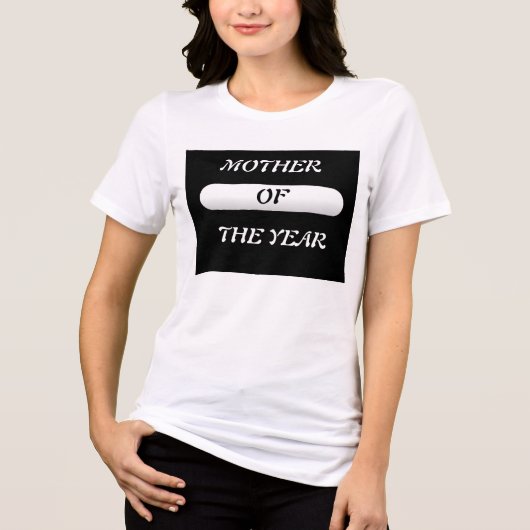 Mutter des Jahres Tri-Blend Shirt (Vorderseite)