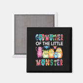 Mutter des kleinen Monsters Kinder 1. Geburtstag Magnet (Vorderseite/Rückseite)