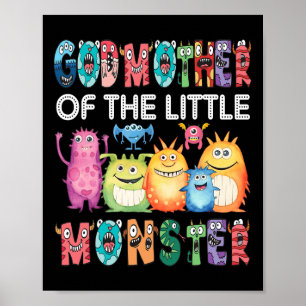 Mutter des kleinen Monsters Kinder 1. Geburtstag Poster