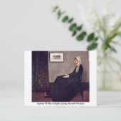 Mutter des Künstlers von James Mcneill Whistler Postkarte (Stehend Vorderseite)