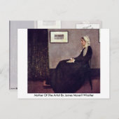 Mutter des Künstlers von James Mcneill Whistler Postkarte (Vorne/Hinten)
