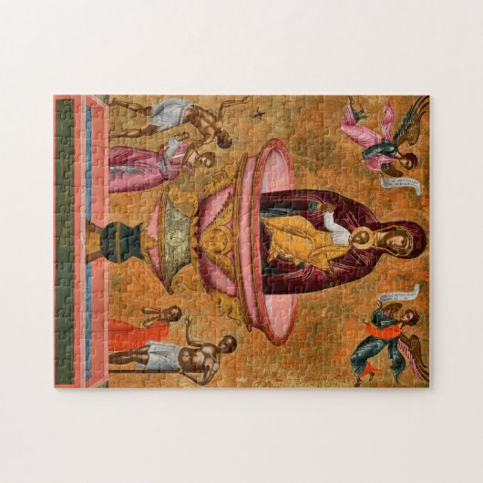 Mutter des Lebens, die das orthodoxe Frühlingssymb Puzzle (Horizontal)