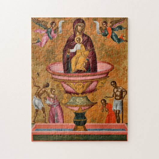 Mutter des Lebens, die das orthodoxe Frühlingssymb Puzzle (Vertikal)