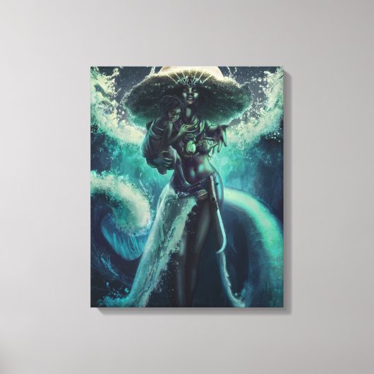 Mutter des Meeres - Yemoja Canvas Print Leinwanddruck (Vorderseite)