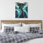 Mutter des Meeres - Yemoja Canvas Print Leinwanddruck (Insitu (Schlafzimmer))
