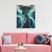 Mutter des Meeres - Yemoja Canvas Print Leinwanddruck (Insitu (Wohnzimmer))