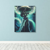 Mutter des Meeres - Yemoja Canvas Print Leinwanddruck (Insitu (Holzboden))