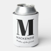 Mutter des Monogrammnamens "Groom Monogram Name" Dosenkühler (Kanne Vorderseite)