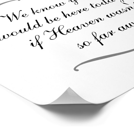 Mutter des Paradies Gedenkstätte vorbehalten Zeich Poster (Ecke)