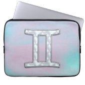 Mutter des Perldekorators Gemini Zodiac Symbol Laptopschutzhülle (Vorderseite)