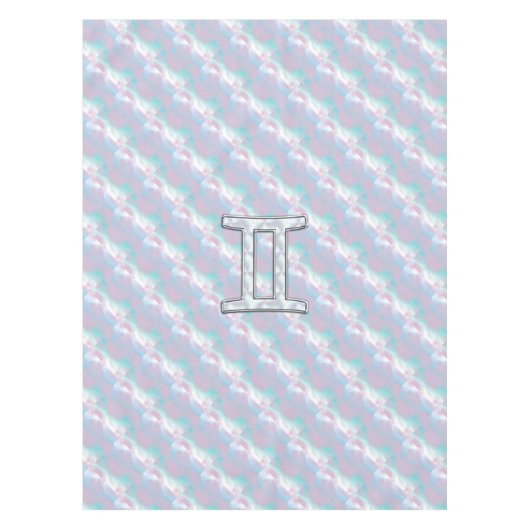 Mutter des Perldekorators Gemini Zodiac Symbol Tischdecke (Vorderseite)