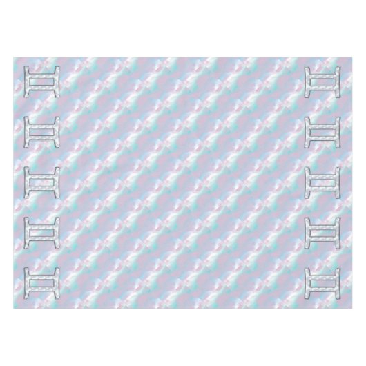 Mutter des Perldekorators Gemini Zodiac Symbol Tischdecke (Vorderseite (Horizontal))