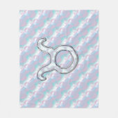 Mutter des Perlenstil Taurus Zodiac-Symbols Fleecedecke (Vorderseite)