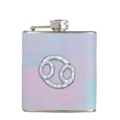 Mutter des Perlkrebses Zodiac Symbol Decor Flachmann (Vorderseite)