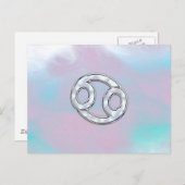 Mutter des Perlkrebses Zodiac Symbol Decor Postkarte (Vorne/Hinten)