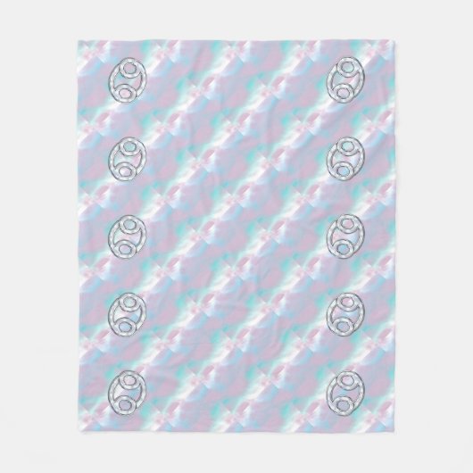 Mutter des Perlkrebses Zodiac-Symbol Fleecedecke (Vorderseite)