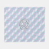 Mutter des Perlkrebses Zodiac-Symbol Fleecedecke (Vorderseite (Horizontal))