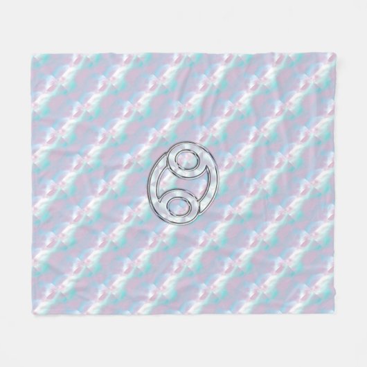 Mutter des Perlkrebses Zodiac-Symbol Fleecedecke (Vorderseite (Horizontal))