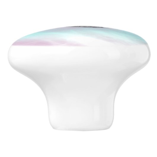 Mutter des Perlkrebses Zodiac-Symbol Keramikknauf (Seitenansicht)