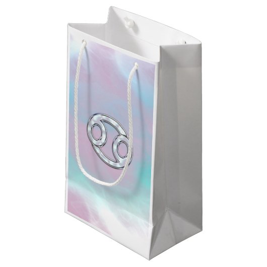Mutter des Perlkrebses Zodiac-Zeichen Kleine Geschenktüte (Vorderseite Schrägansicht)