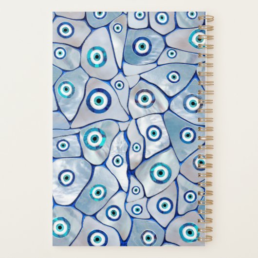 Mutter des Perlmuttmusters des bösen Auges Planer (Rückseite)