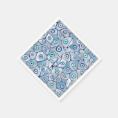 Mutter des Perlmuttmusters des bösen Auges Serviette (Ecke)