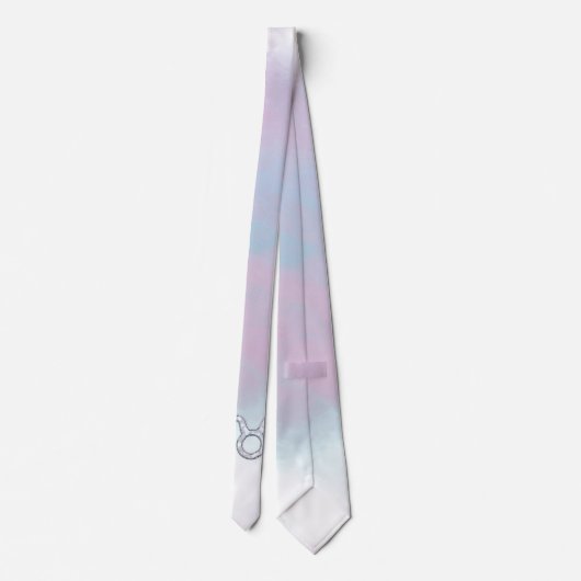 Mutter des Perlstil Taurus Zodiac Signs Krawatte (Rückseite)