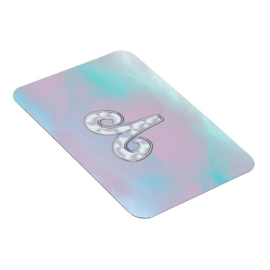 Mutter des Perlstils Aries Zodiac Symbol Magnet (Rechte Seite)