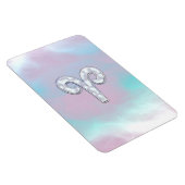 Mutter des Perlstils Aries Zodiac Symbol Magnet (Rechte Seite)