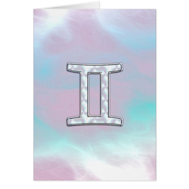 Mutter des Perlstils Gemini Zodiac Zeichen (Vorne)